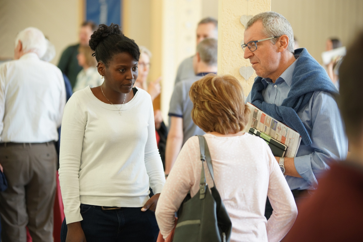 Austausch nach dem Gottesdienst