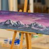 gemaltes Berge-Bild