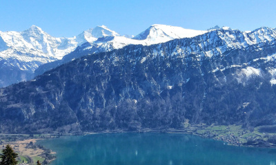 Ausblick vom sbt auf Eiger, Mönch und Jungfrau